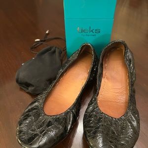 Tieks black patent leather flats